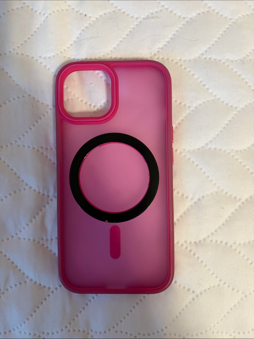 Pink Magnetic Wireless Charging Compatible Phone Case